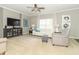 Cozy living room with neutral carpet, comfortable seating, and stylish decor at 2260 Santa Fe Dr, Greenfield, IN 46140