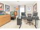 Functional home office space with desk and cabinet storage, perfect for work and study at 2260 Santa Fe Dr, Greenfield, IN 46140