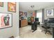 Functional home office space with desk and cabinet storage, perfect for work and study at 2260 Santa Fe Dr, Greenfield, IN 46140