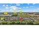 An aerial view that highlights the proximity of local amenities like schools and parks in relation to the home at 2509 Cedarmill Dr, Franklin, IN 46131
