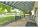 Covered porch provides a shady place to relax and enjoy neighborhood views at 2840 Denison St, Indianapolis, IN 46241