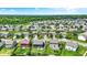 Scenic aerial shot of the neighborhood with mature trees and well maintained yards at 3284 Clary Blvd South Dr, Greenwood, IN 46143