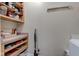 Well-organized pantry with open shelving, providing efficient storage solutions at 3533 Alexandria Pike, Anderson, IN 46012