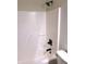 Modern shower features black hardware and white walls for a sleek design at 3862 Cornwallis Ln, Carmel, IN 46032