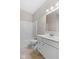 Bathroom featuring a shower and tub combo and a granite countertop sink at 4539 Maldenhair Dr, Indianapolis, IN 46239