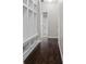Hallway featuring a custom built-in mudroom with ample storage at 4539 Maldenhair Dr, Indianapolis, IN 46239