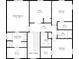 Upstairs floor plan featuring Primary bedroom, Primary bath, two additional bedrooms, a laundry room and an office at 4683 W Lawrence Way, New Palestine, IN 46163