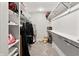 Walk-in closet with shelves and rods, perfect for organizing clothes and accessories at 4808 Lakeview Dr, Greenwood, IN 46143