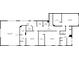 Lower level floorplan showcasing bedrooms, bathrooms, sitting room and hall at 4808 Lakeview Dr, Greenwood, IN 46143