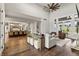 Relaxing living area with high ceilings and access to the gourmet kitchen and stairs at 4808 Lakeview Dr, Greenwood, IN 46143