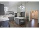 Updated kitchen featuring an island, stainless steel appliances, and ample storage at 4949 Jennings Dr, Carmel, IN 46033