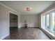 A view of the bright living room with hardwood floors and recessed lighting at 4949 Jennings Dr, Carmel, IN 46033