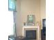 Close up view of a fireplace in the living room of the home at 5010 Cabrillo Dr, Plainfield, IN 46168