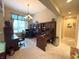Spacious home office with multiple workstations and built-in shelving at 5010 Cabrillo Dr, Plainfield, IN 46168