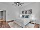 Well-lit bedroom with neutral tones, offering a cozy and relaxing space at 5558 Spicebush Dr, Indianapolis, IN 46254