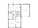 Layout of the house, displaying room placement at 5806 E 19Th St, Indianapolis, IN 46218