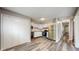 Open kitchen with stainless steel appliances, white cabinets, and ample storage, ideal for cooking at 5806 E 19Th St, Indianapolis, IN 46218