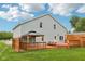 Well-appointed backyard with a deck and gazebo, perfect for outdoor gatherings and leisure at 604 Alexandria Pike, Anderson, IN 46012