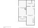 Floor plan displaying basement dimensions for layout and planning of the home at 604 Alexandria Pike, Anderson, IN 46012