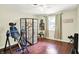 Bright bedroom with hardwood floors, natural light, and modern décor at 741 Fairway Dr, Indianapolis, IN 46260