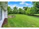 Well-maintained backyard with a patio, providing ample space for outdoor enjoyment and relaxation at 7521 Kilbarron Cir, Indianapolis, IN 46217