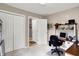 Functional home office with plenty of storage and natural light, offering a great workspace at 7521 Kilbarron Cir, Indianapolis, IN 46217