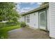 Back patio and grassy yard at 7724 Blackthorn Dr, Indianapolis, IN 46236