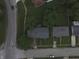 Overhead perspective of home's roof and lawn in a residential area, indicating lot size and neighborhood layout at 7929 Roy Rd, Indianapolis, IN 46219