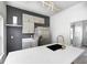 Close up of the modern kitchen with updated appliances and a sink in the island at 815 E 24Th E St, Indianapolis, IN 46205