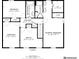 This floorplan showcases the layout of the second floor, including bedrooms, bathrooms, an office, and storage at 8272 Calgary Ct, Indianapolis, IN 46268