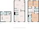 A detailed floorplan showcasing the layout of the entire house with room dimensions at 9090 Demarest Dr, Fishers, IN 46038