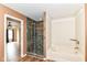 Bathroom with tiled shower and separate soaking tub at 9358 W Rising Sun Dr, Pendleton, IN 46064