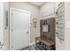 Inviting entryway with a bench, coat rack, and organized storage at , Brownsburg, IN 46112