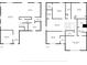 First and second story layout featuring bedrooms, living spaces, and kitchen at 1287 Highland Lake Way, Brownsburg, IN 46112