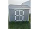 Backyard storage shed with neutral paint and white trim at 1287 Highland Lake Way, Brownsburg, IN 46112