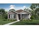 Charming single-story home featuring a brick facade, inviting porch, and well-manicured lawn at 15363 Alperton Rd, Fishers, IN 46037