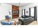 Cozy living room with stylish decor and hardwood floors at 1620 W New York St, Indianapolis, IN 46222