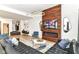 Comfortable living room with fireplace and modern decor at 1620 W New York St, Indianapolis, IN 46222