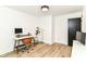A bright and modern home office setup with minimalist decor and plenty of natural light at 1620 W New York St, Indianapolis, IN 46222