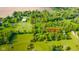 Expansive aerial view highlighting the property's landscape and approximate boundaries at 1633 W 200 North, Greenfield, IN 46140