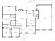 Detailed floor plan showcasing bedrooms, kitchen, living room, garage and layout at 1633 W 200 North, Greenfield, IN 46140