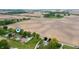 Aerial view of homes surrounded by farmland at 1891 W 300 N, Anderson, IN 46011