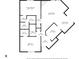 Detailed floor plan showcasing layout of bedrooms, living spaces, and bathrooms at 2267 Rome Dr # A, Indianapolis, IN 46228
