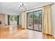 Spacious living room featuring a sliding glass door to the outside at 2267 Rome Dr # A, Indianapolis, IN 46228