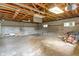 Unfinished basement providing ample storage space and potential at 3735 Marrison Pl, Indianapolis, IN 46205