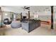 Expansive carpeted basement with comfortable seating and versatile layout for relaxation and entertainment opportunities at 4123 S Village Row, New Palestine, IN 46163