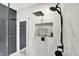 This stunning shower has double shower heads and a shower niche at 4123 S Village Row, New Palestine, IN 46163