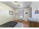Cozy bedroom with hardwood floors, natural light, and a comfortable layout at 4125 Bowman Ave, Indianapolis, IN 46227