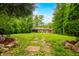 Single story home with a lush green lawn and mature trees providing shade and privacy at 429 E Hoover Dr, Nineveh, IN 46164