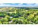 Wide angle aerial view of the area with a home surrounded by large trees at 4623 E Windsor Ln, Columbus, IN 47201